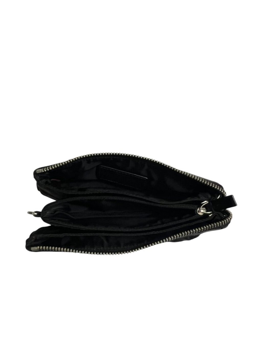 TUMI Black Nylon Wristlet Travel Pouch Cosmetic Bag Organizer Zip Clutch Small - Picture 3 of 8